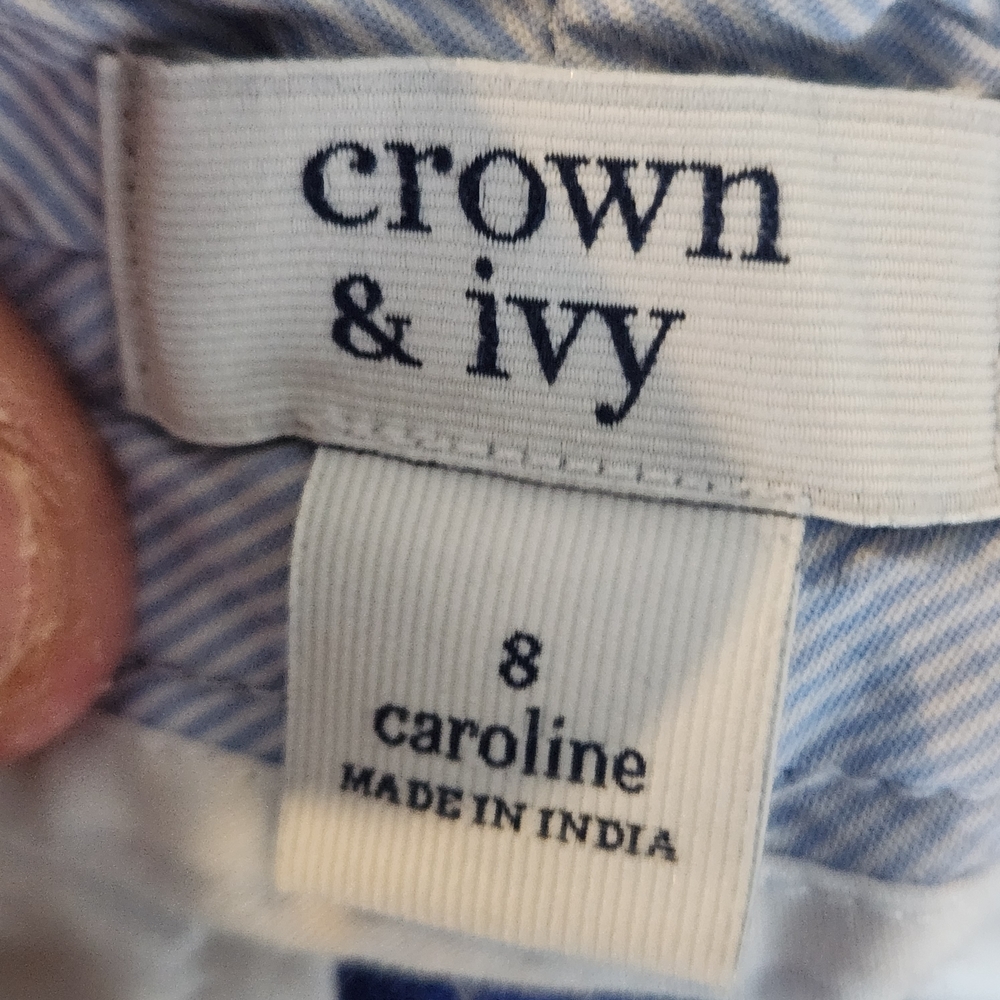 Crown & Ivy Vibrant Blue Women's Shorts Size 8 Euc - Picture 3 of 3